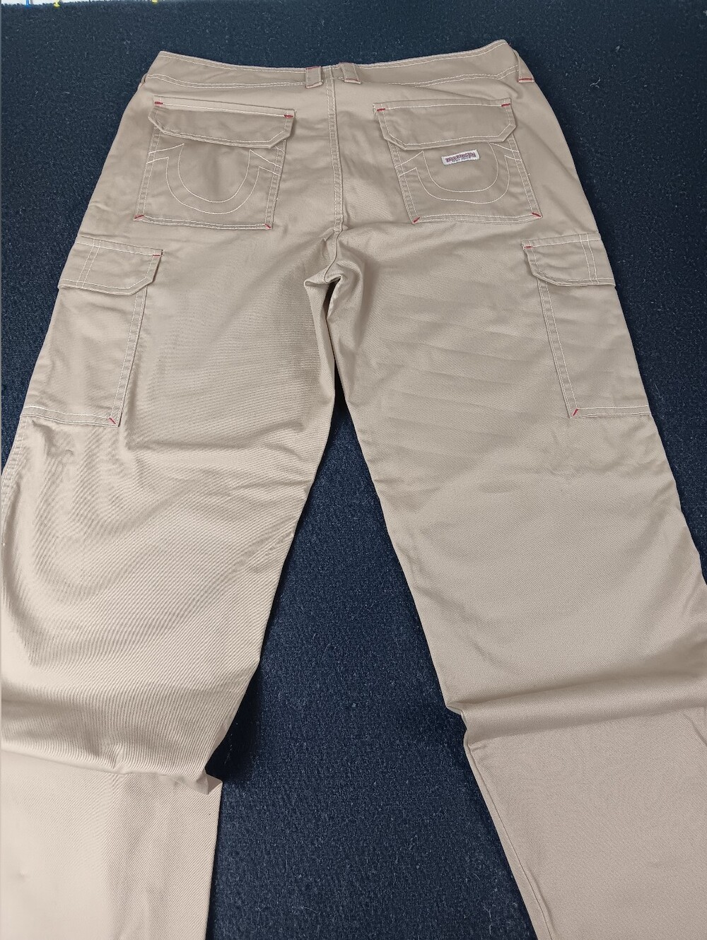 TRUE RELIGION Men's 32x32 Pants Tan Military Cargo Y2K Retro Cowboy Hiking